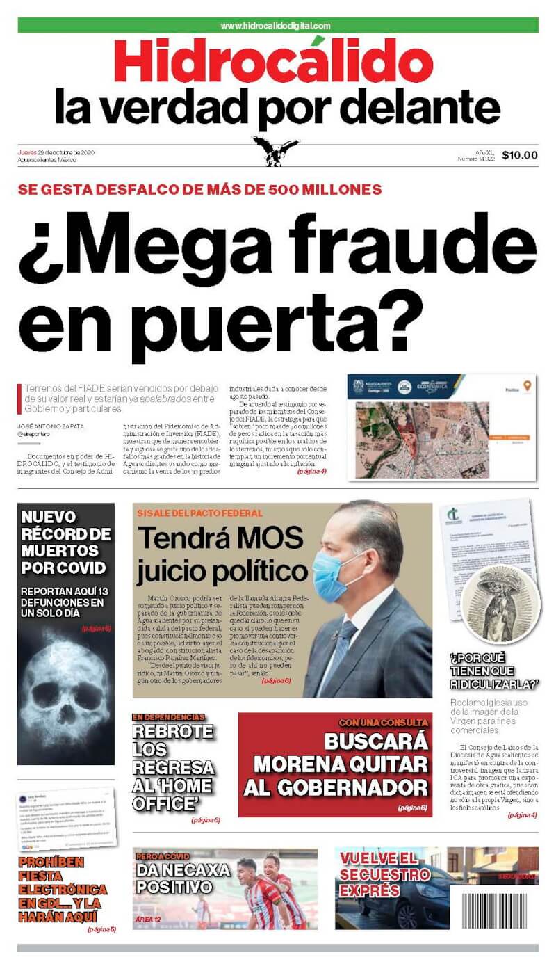 Pdf Portada 29 De Octubre De 2020 Hidrocalidodigital Com Amigo vengo contento, el gusto me esta sobrando, pues conquiste a una chamaca en la feria de san marcos, hidrocalida es mi sangre, aguascalientes mi estado. hidrocalido