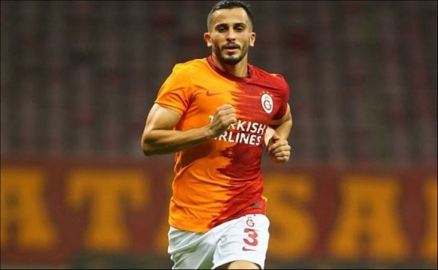 Omar Elabdellaoui, durante un partido del Galatasaray.
