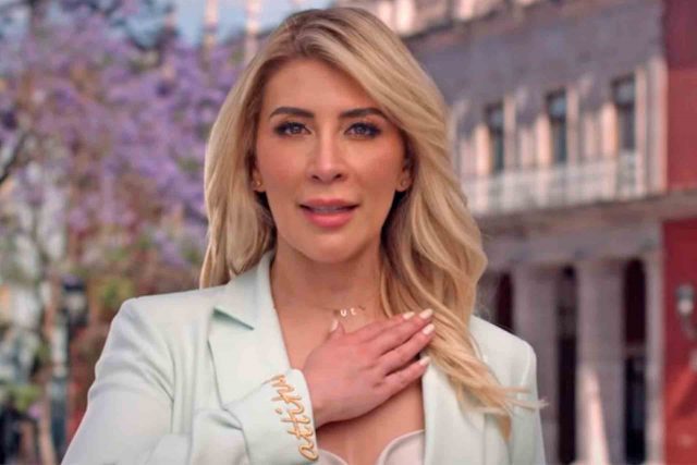 La candidata priísta, Norma Guel.