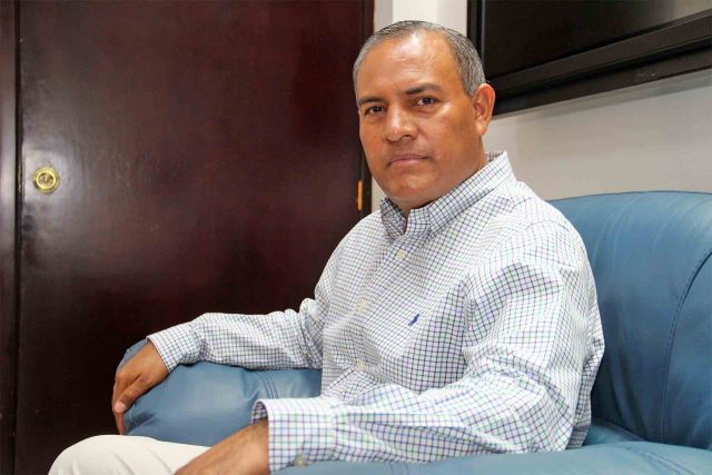Ramón García Alvizo, secretario general de la Sección 1 del SNTE.