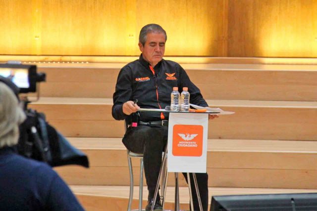 El candidato de Movimiento Ciudadano, Gabriel Arellano.