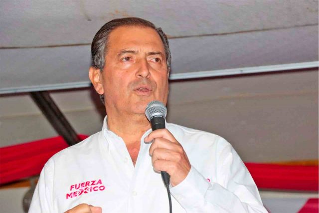 Luis Armando Reynoso, candidato del partido Fuerza por México.