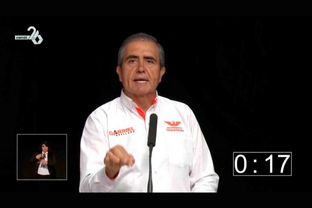 El candidato de Movimiento Ciudadano a la Alcaldía capitalina.