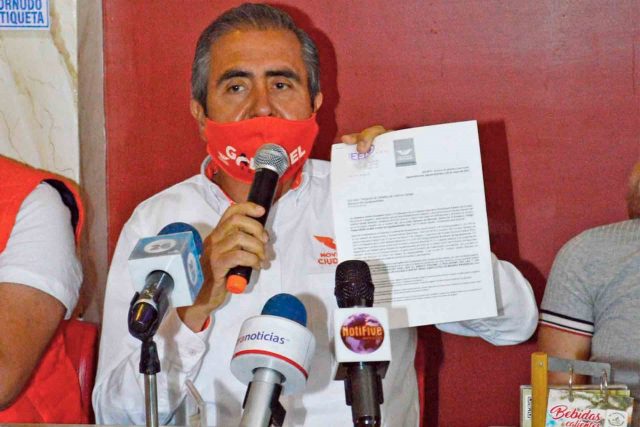 El candidato de Movimiento Ciudadano, Gabriel Arellano.