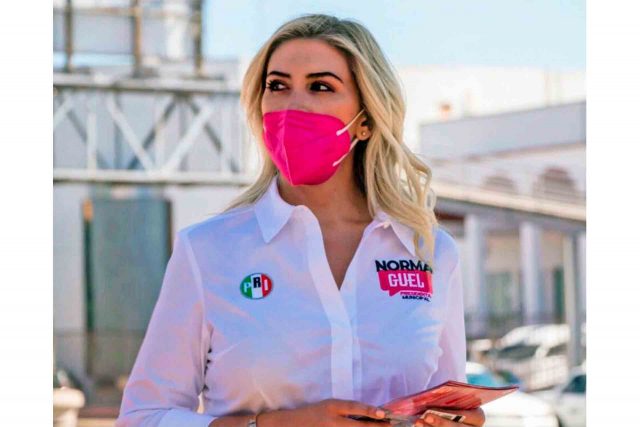 La candidata del PRI a la Alcaldía capitalina, Norma Guel.