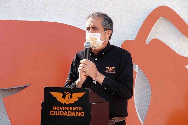 El candidato de Movimiento Ciudadano, Gabriel Arellano.