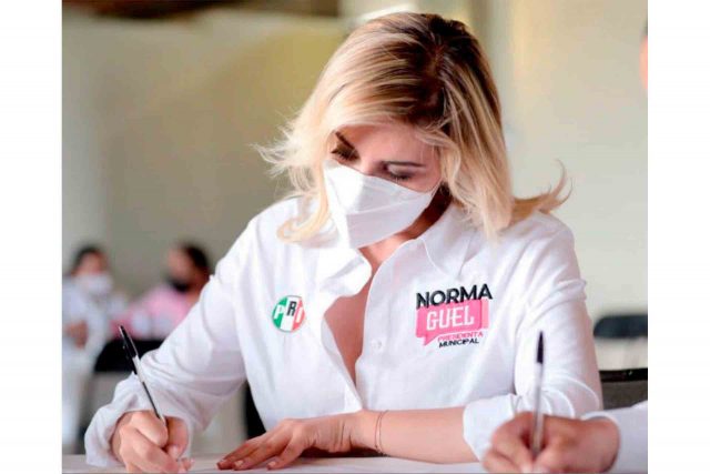 La candidata del PRI para la Alcaldía capitalina, Norma Guel.