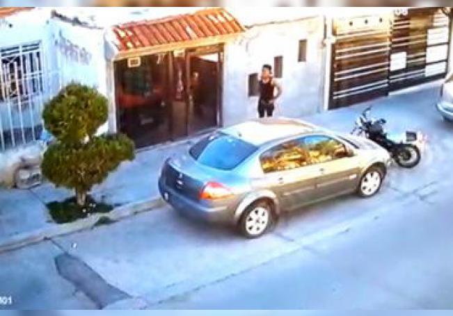 Exhiben vecinos en video a un presunto ladrón