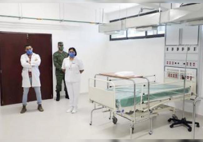 La aportación del Ejército Mexicano viene a darle fortaleza a la capacidad hospitalaria del Estado.