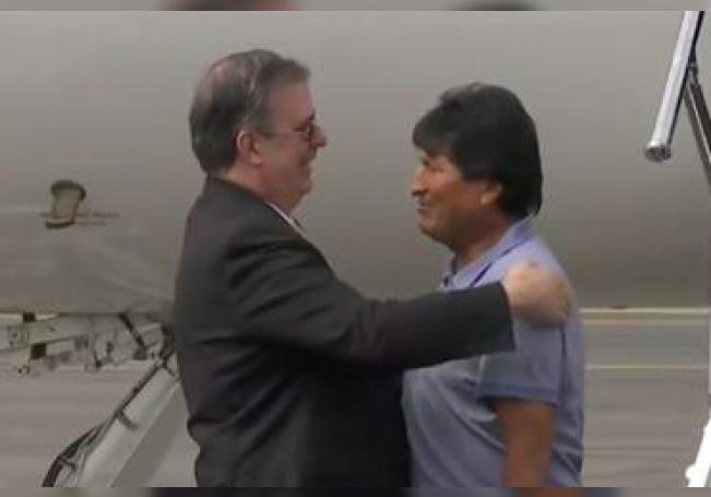 Evo Morales ya está en México