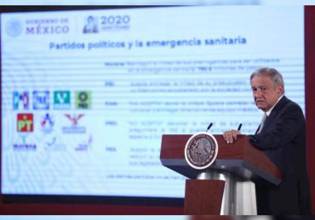 López Obrador exhibe a partidos que no donan su presupuesto ante la pandemia