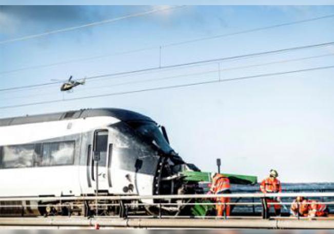 Seis muertos en accidente ferroviario en Dinamarca