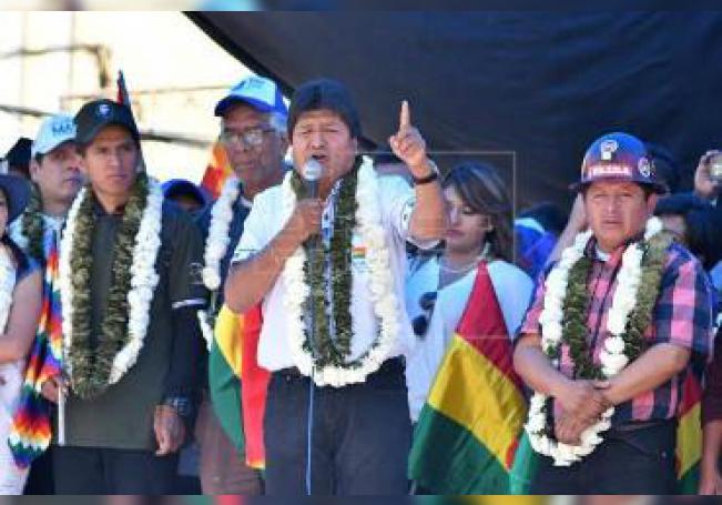 Evo Morales es virtual ganador en primera vuelta al 99,99 % del conteo