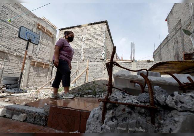 Damnificados del sismo de 2017, entre la reconstrucción y el COVID en México