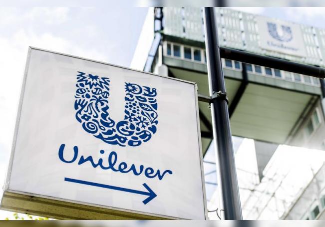 Vista del logo de la marca Unilever. EFE/Marco De Swart/Archivo