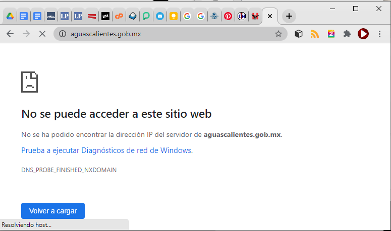 Se cae la página web de Gobierno del Estado