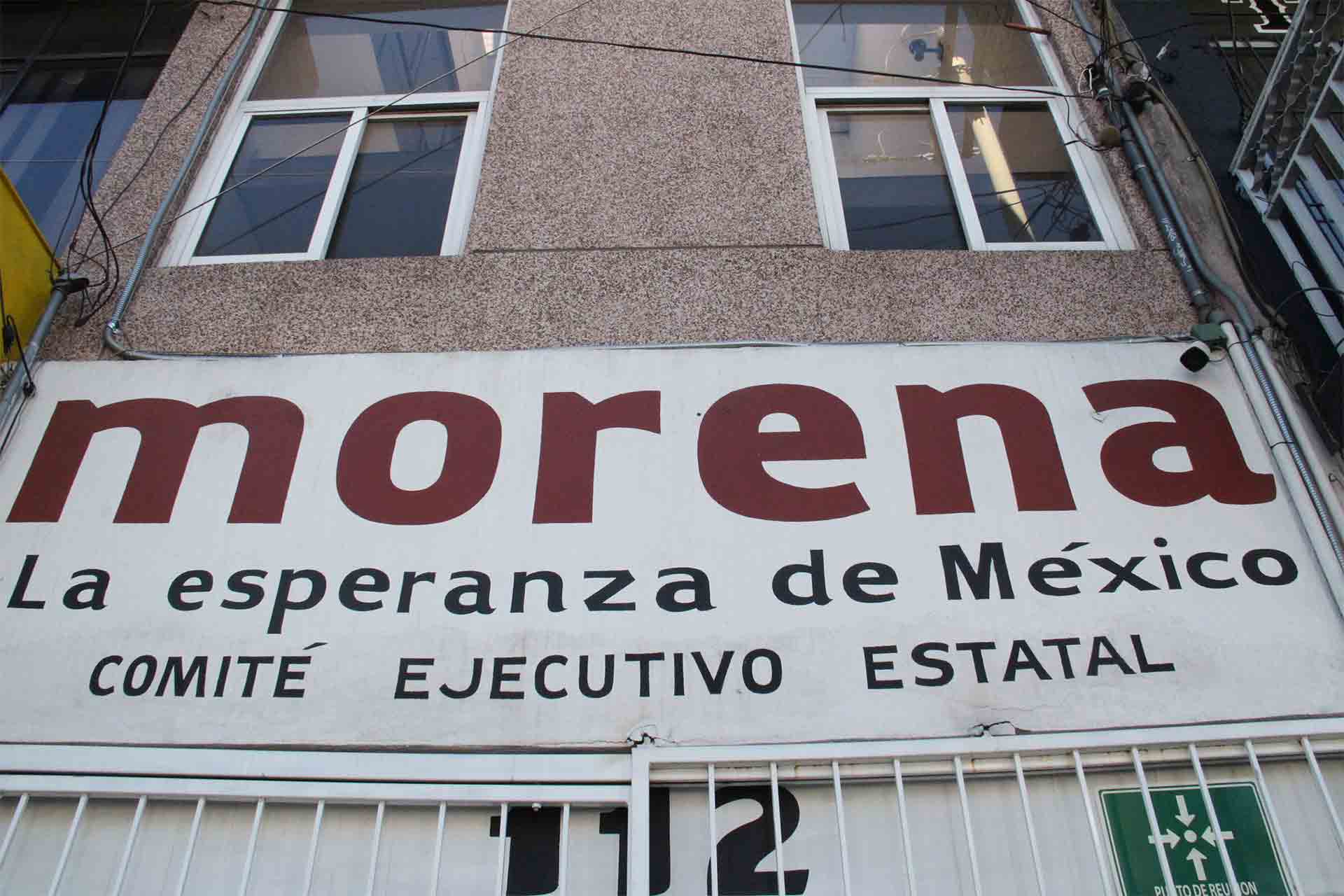 Oficinas de MORENA en Aguascalientes.
