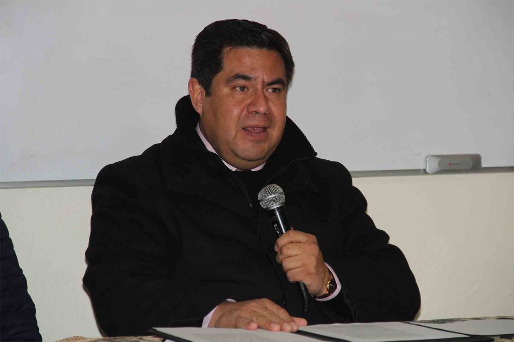 El padre Jaime Silva Castañeda, párroco de Rincón de Romos.