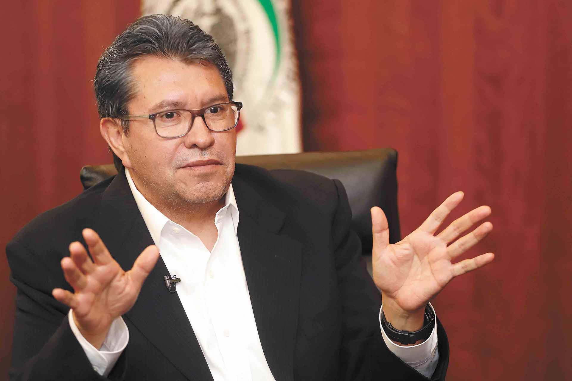 El líder de Morena en el Senado, Ricardo Monreal