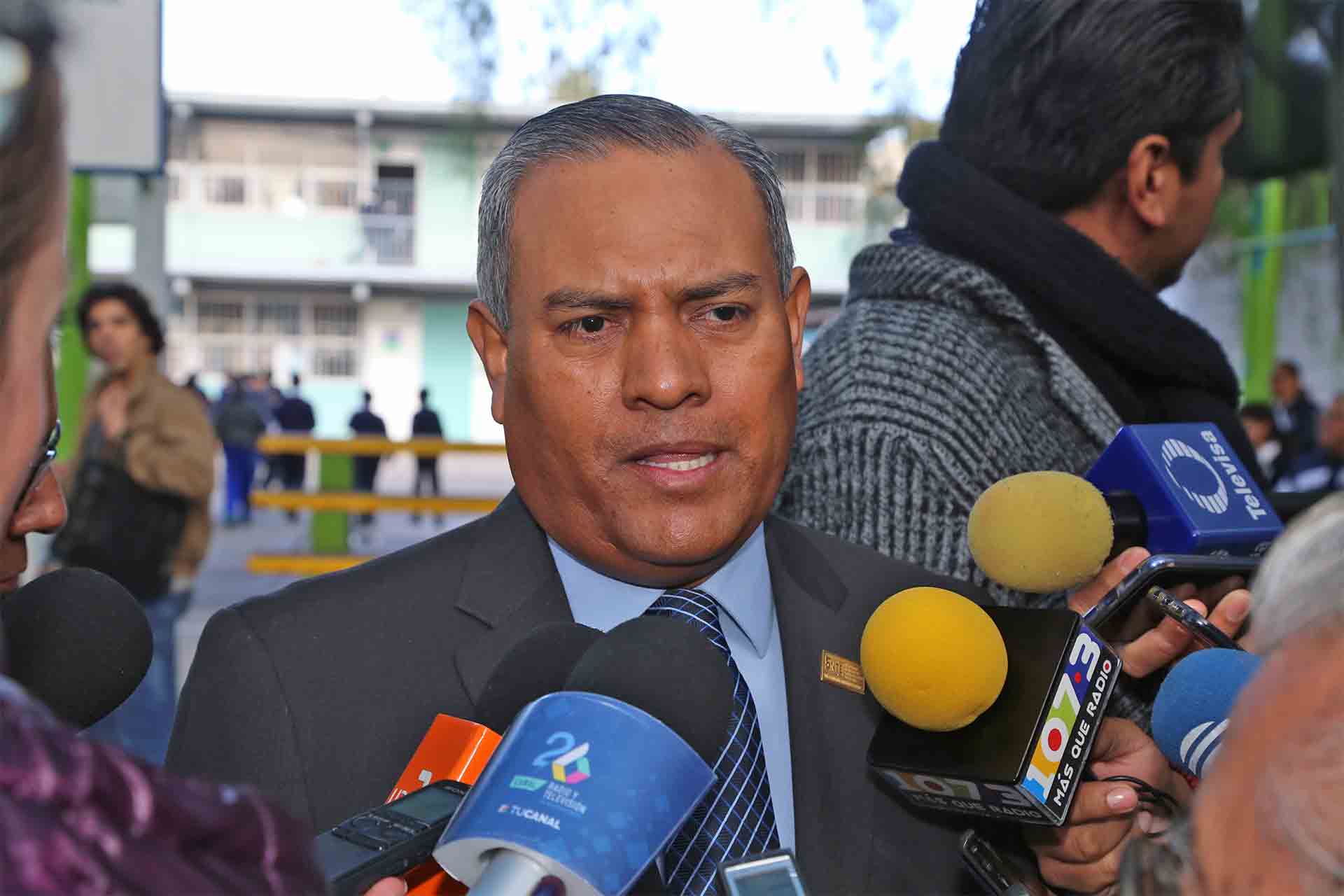 Ramón García Alvizo, secretario general de la Sección 1 del SNTE.