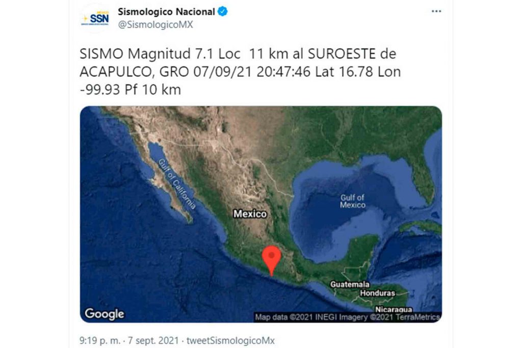 Sismo en Guerrero se sintió hasta Aguascalientes