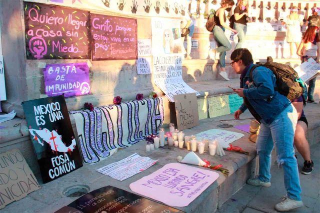 Aguascalientes Manifestación Mujeres Feminicidios