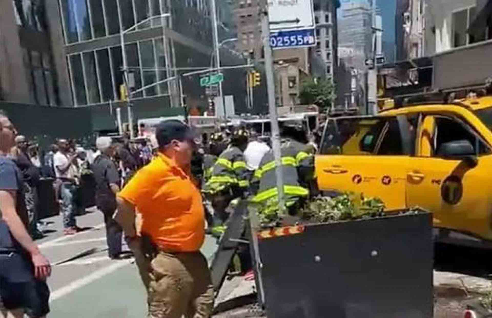 Nueva York Taxi Atropello Peatones