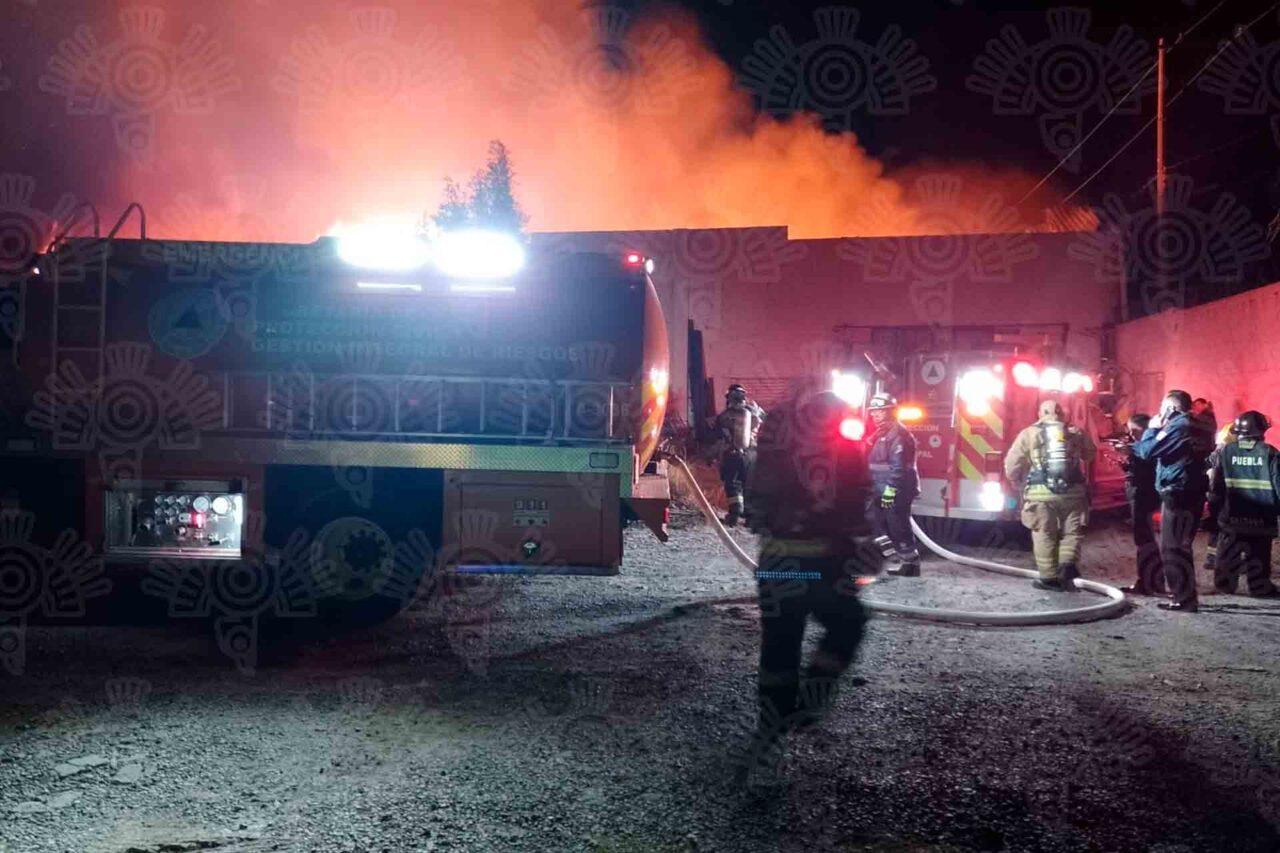 Puebla Incendio Recicladora