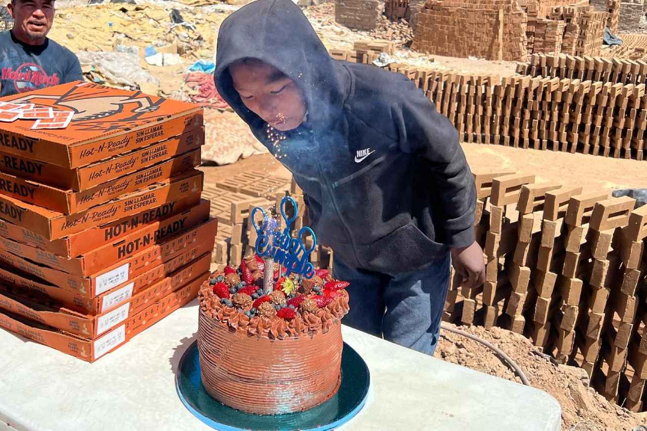 David cumpleaños pizza