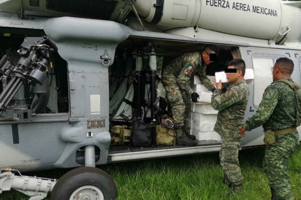 La Sedena asegura aeronave con más de 300 kilos de posible cocaína en Chiapas