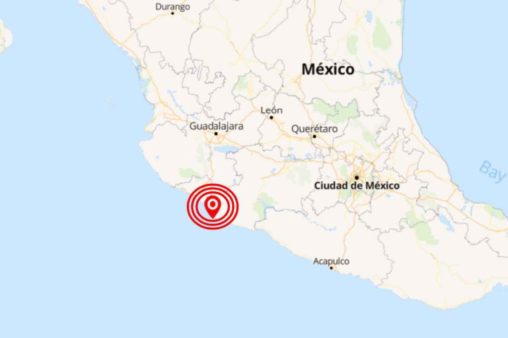Esta mañana se reportó sismo de 4.6 grados en Coalcomán, Michoacán