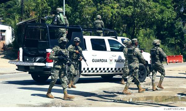 Guardia Nacional asegura armamento de uso bélico en Sonora