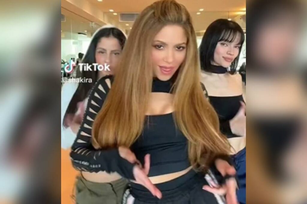 Shakira disfruta el éxito de su canción y causa revuelo en TikTok