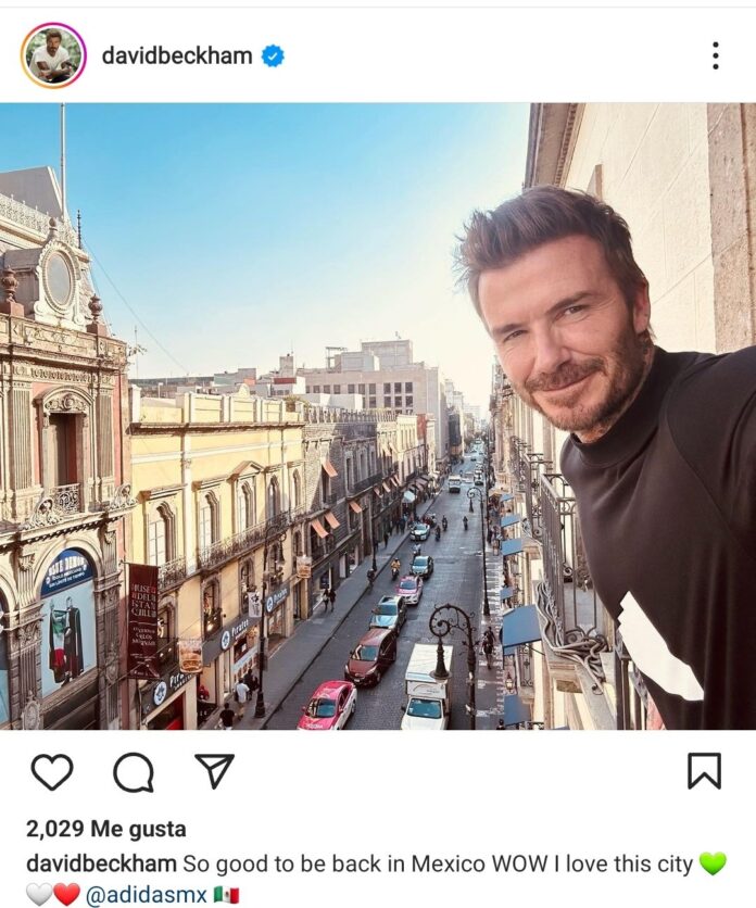David Beckham presume su visita a México y las redes explotan