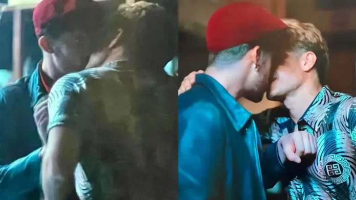 Filtran beso entre Gael García y Bad Bunny en la película 