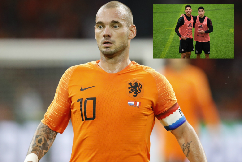 Wesley Sneijder arremete contra Edson Álvarez y Jorge Sánchez