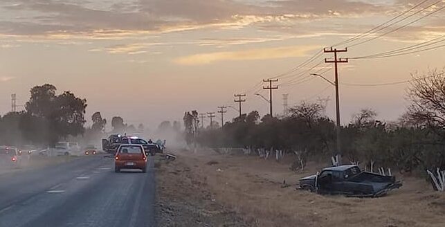 Un muerto y dos lesionados en aparatoso accidente en El Llano