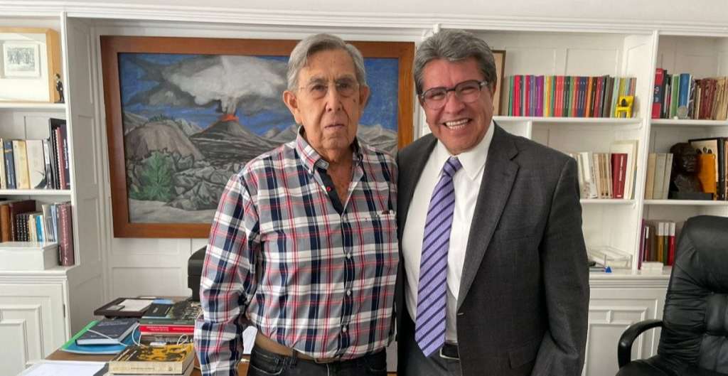 Ricardo Monreal y Cuauhtémoc Cárdenas sostienen encuentro