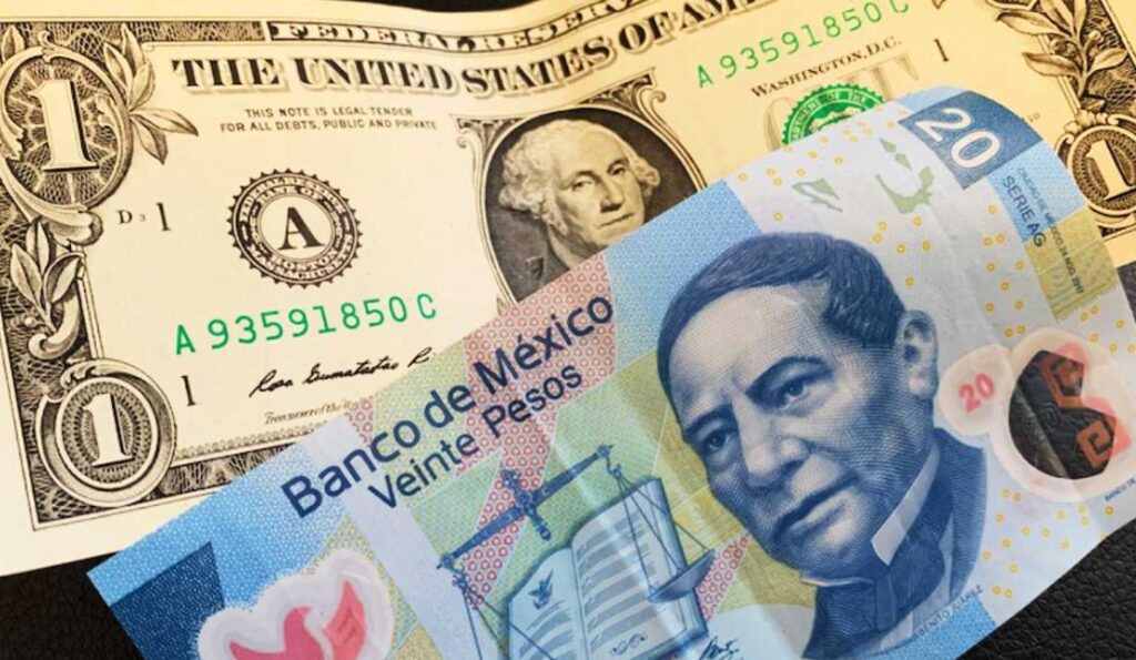 El peso mexicano se recupera a media jornada; dólar se vende en 18.85