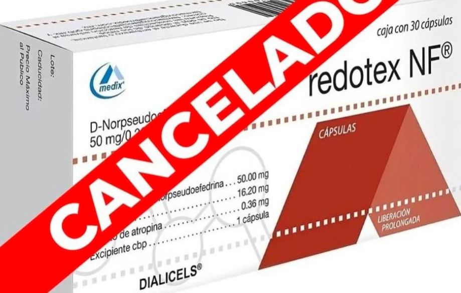 Redotex, medicamento prohibido por la Cofepris