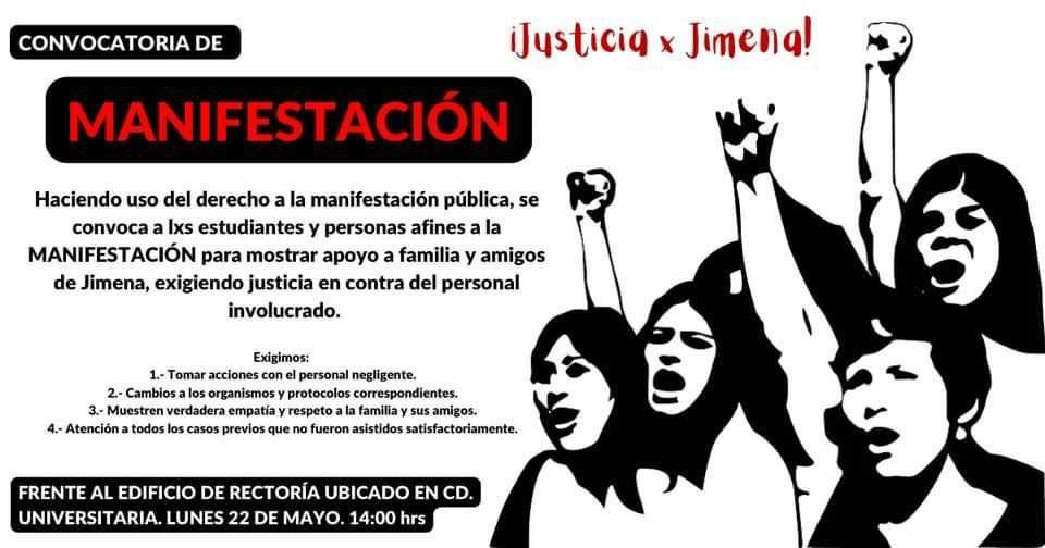 Universitarios exigirán justicia por Jimena