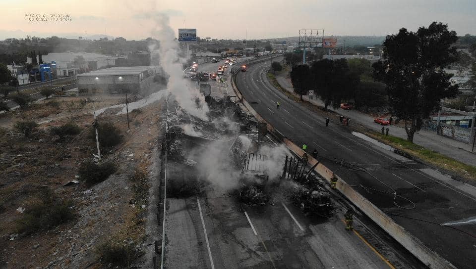Fatal carambola en la carretera México-Querétaro