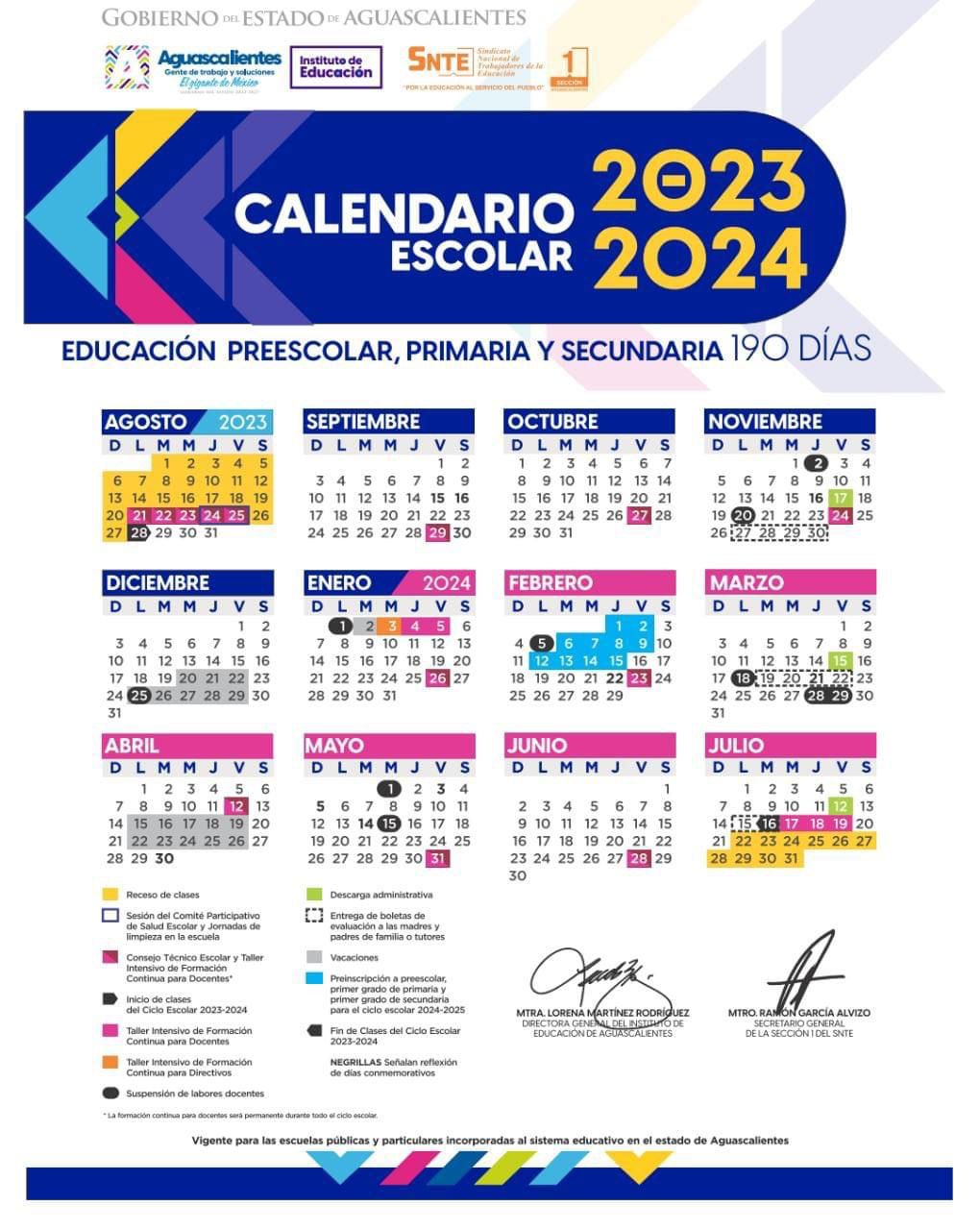 tere Calendario Escolar boletin Gobierno 1