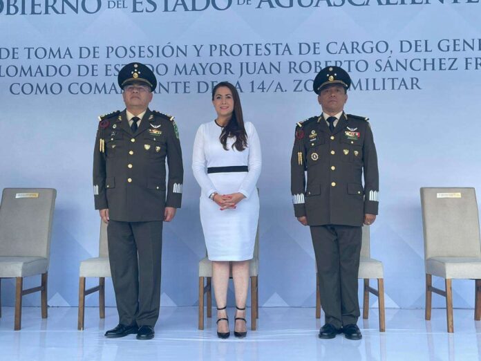 Tomó posesión como nuevo comandante de la XIV Zona Militar en Aguascalientes el general Juan Roberto Sánchez Fragoso