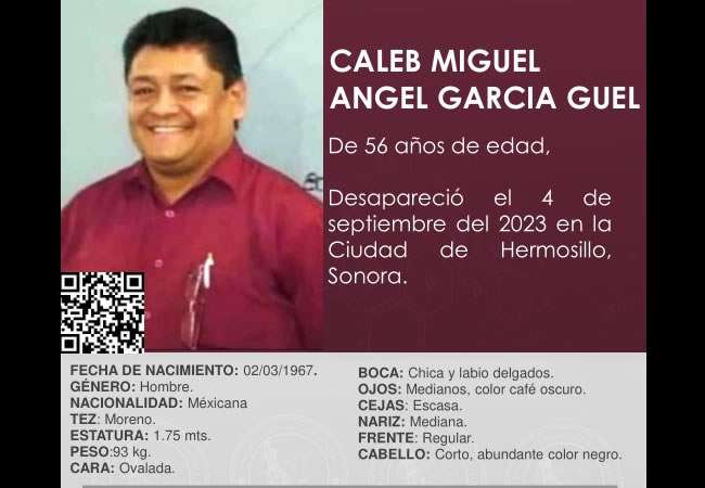 Localizan sin vida a maestro de secundaria desaparecido en Sonora