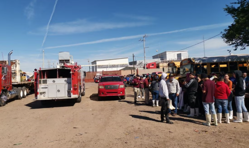 Se intoxican 7 trabajadores por fuga de gas amoniaco en Sinaloa