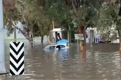 Se registran inundaciones en Tijuana, Baja California