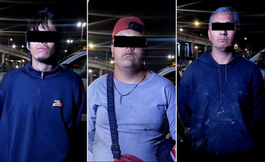 Detienen a tres extorsionadores, presuntos miembros de Unión Tepito