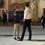 "Checo" Pérez fue captado charlando con Toto Wolff