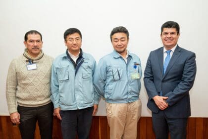 FN 07 SOSTIENE HUMBERTO AMBRIZ DELGADILLO REUNION DE TRABAJO CON DIRECTIVOS DE LA EMPRESA ABIC QUE SE INSTALARA EN EL MUNICIPIO DE PABELLON DE ARTEAGA 1